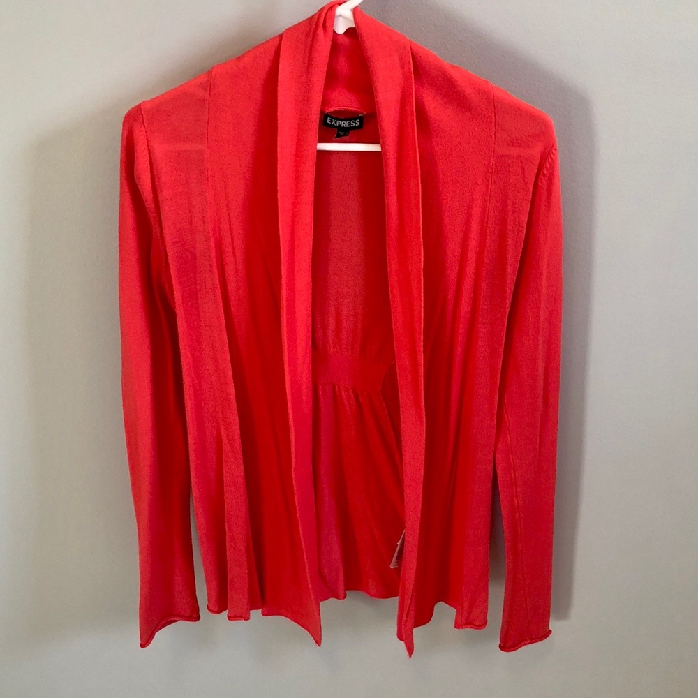 Express XS orange cardigan!